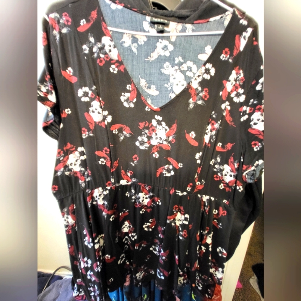 Torrid Peplum Flare Blouse